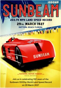 Sunbeam 1000hp Daytona 29.03.2027 to celebrate 100 years of the Sunbeam World Land Speed Record.